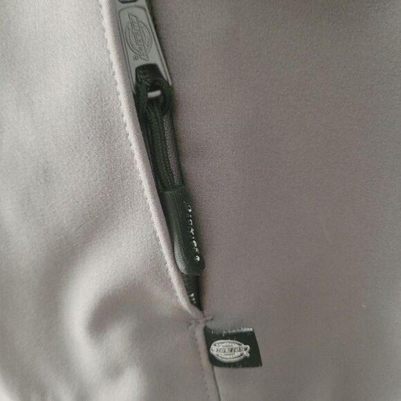 Dickies Jacket grey black zip front shell small womens performance coat lady - Picture 5 of 16